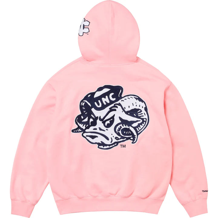 Supreme x Mitchell & Ness UNC NCAA hooded sweatshirt