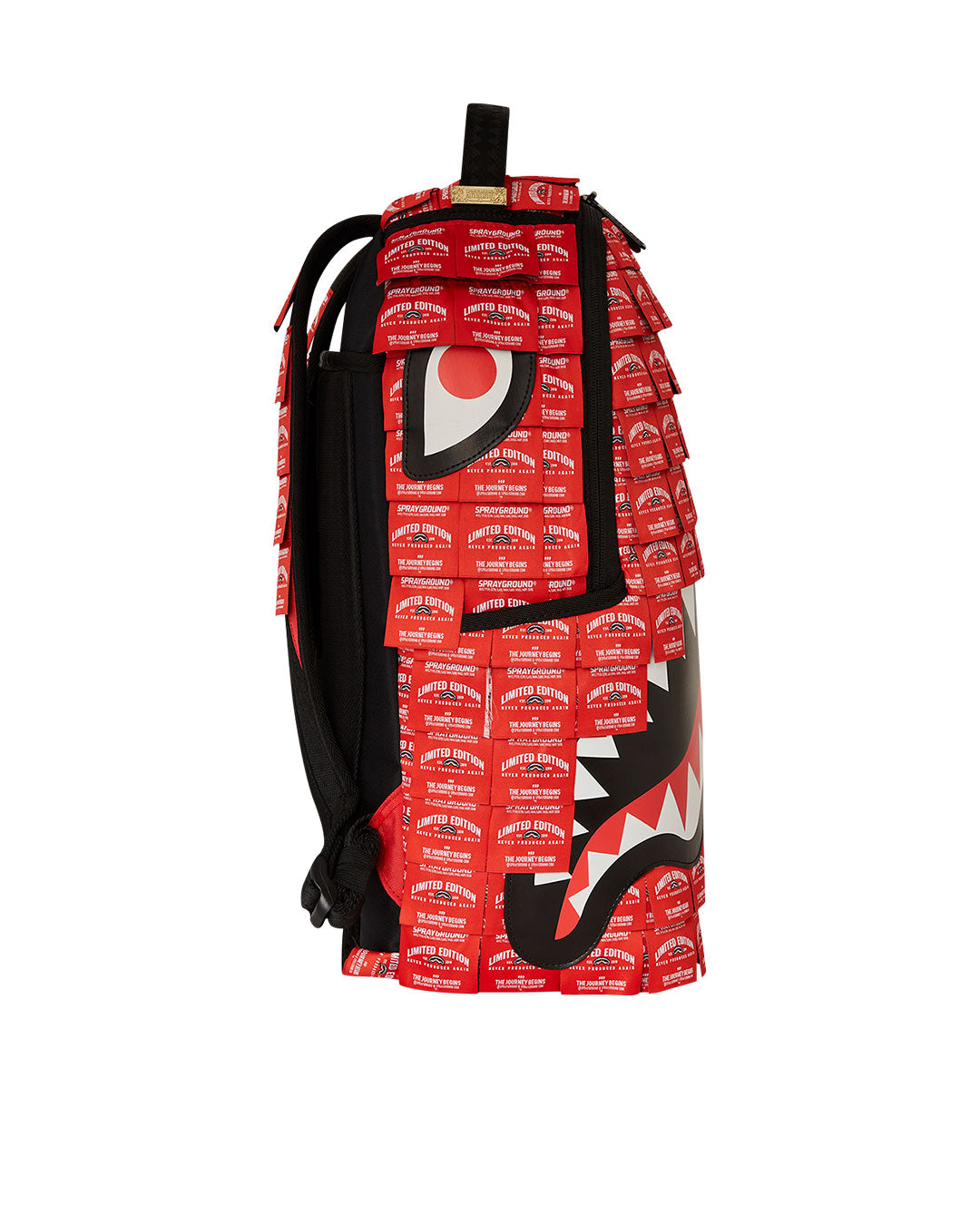 Sprayground made of woven labels shark backpack