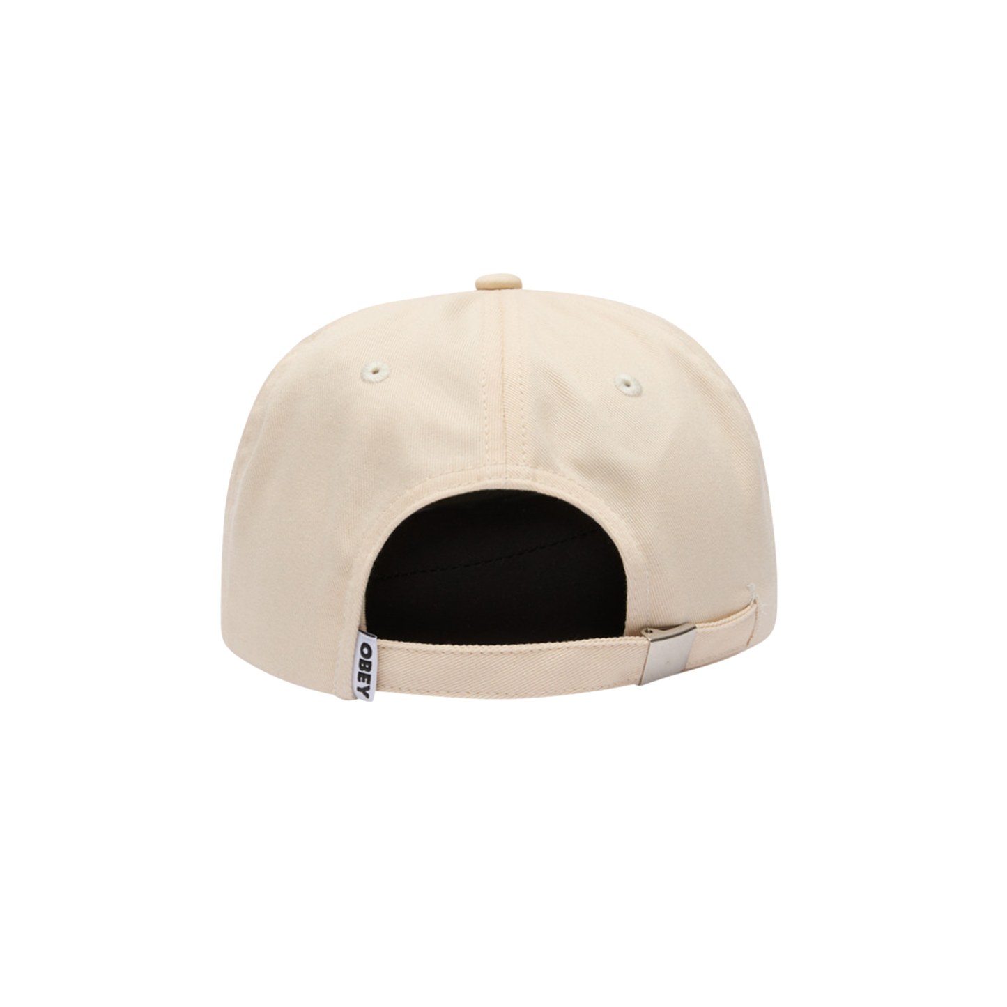 Obey oval strapback hat unbleached