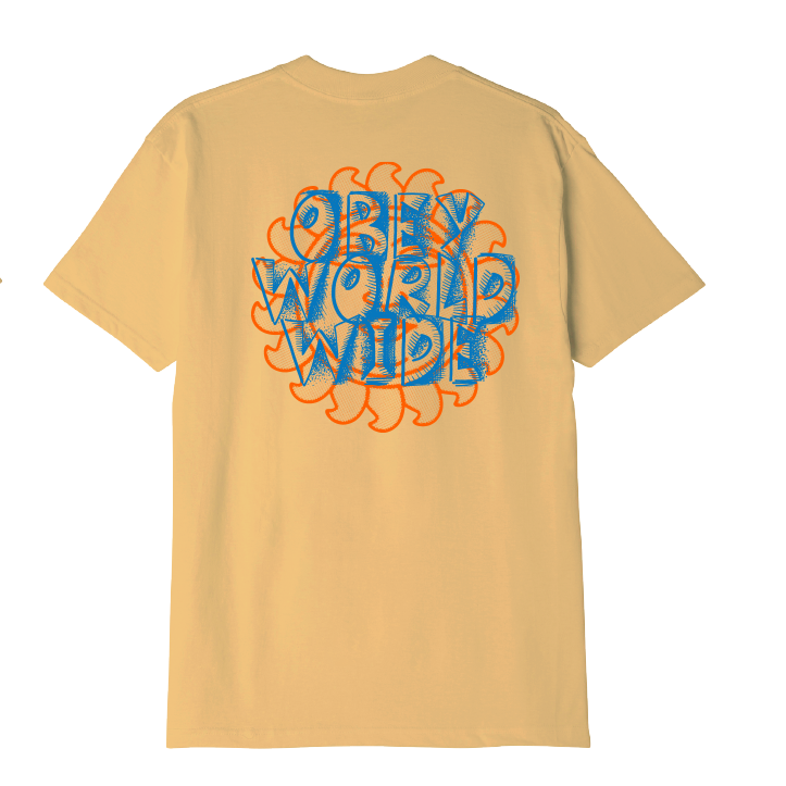 Obey stacked classic pigment tee