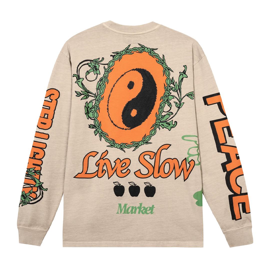 Market step lightly long sleeve tee