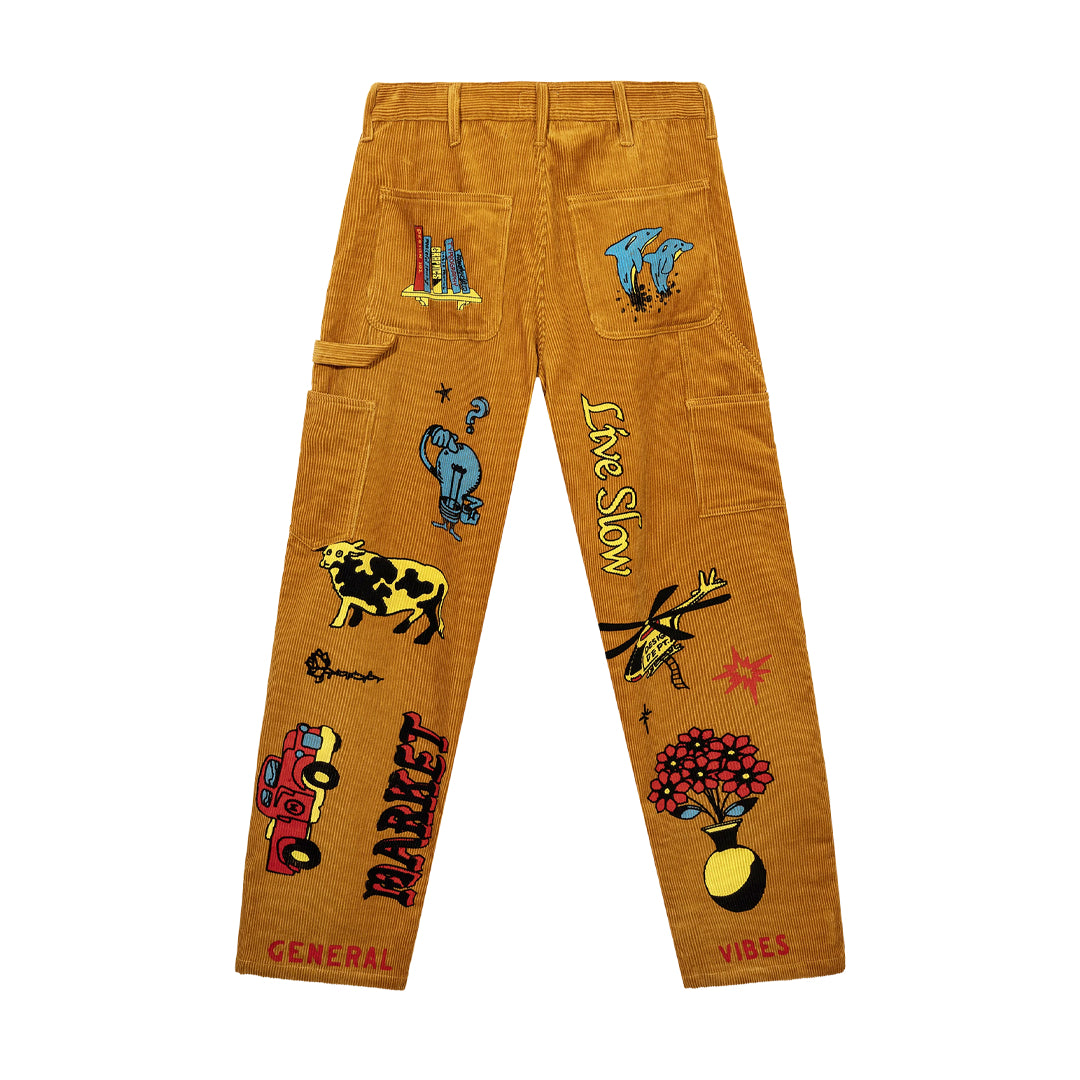 Market booster club corduroy pants