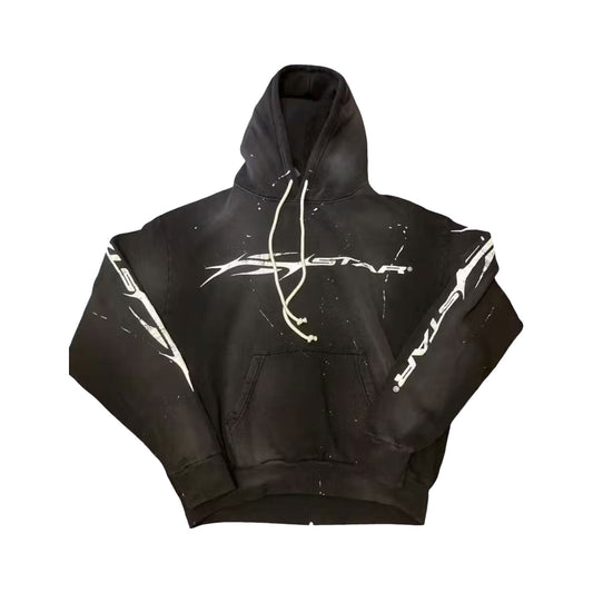 Hellstar x Hstar flame hoodie