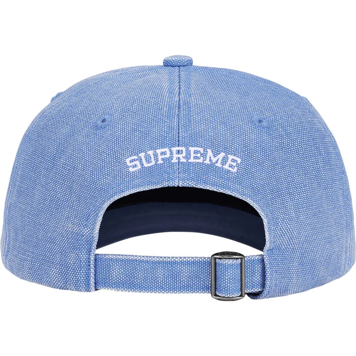 Supreme Pigment Coated S Logo 6-Panel Cap Light Blue