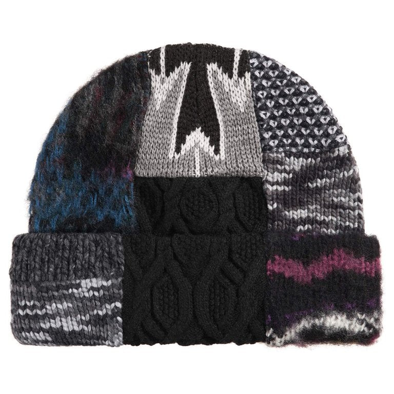 Supreme Patchwork Beanie Black