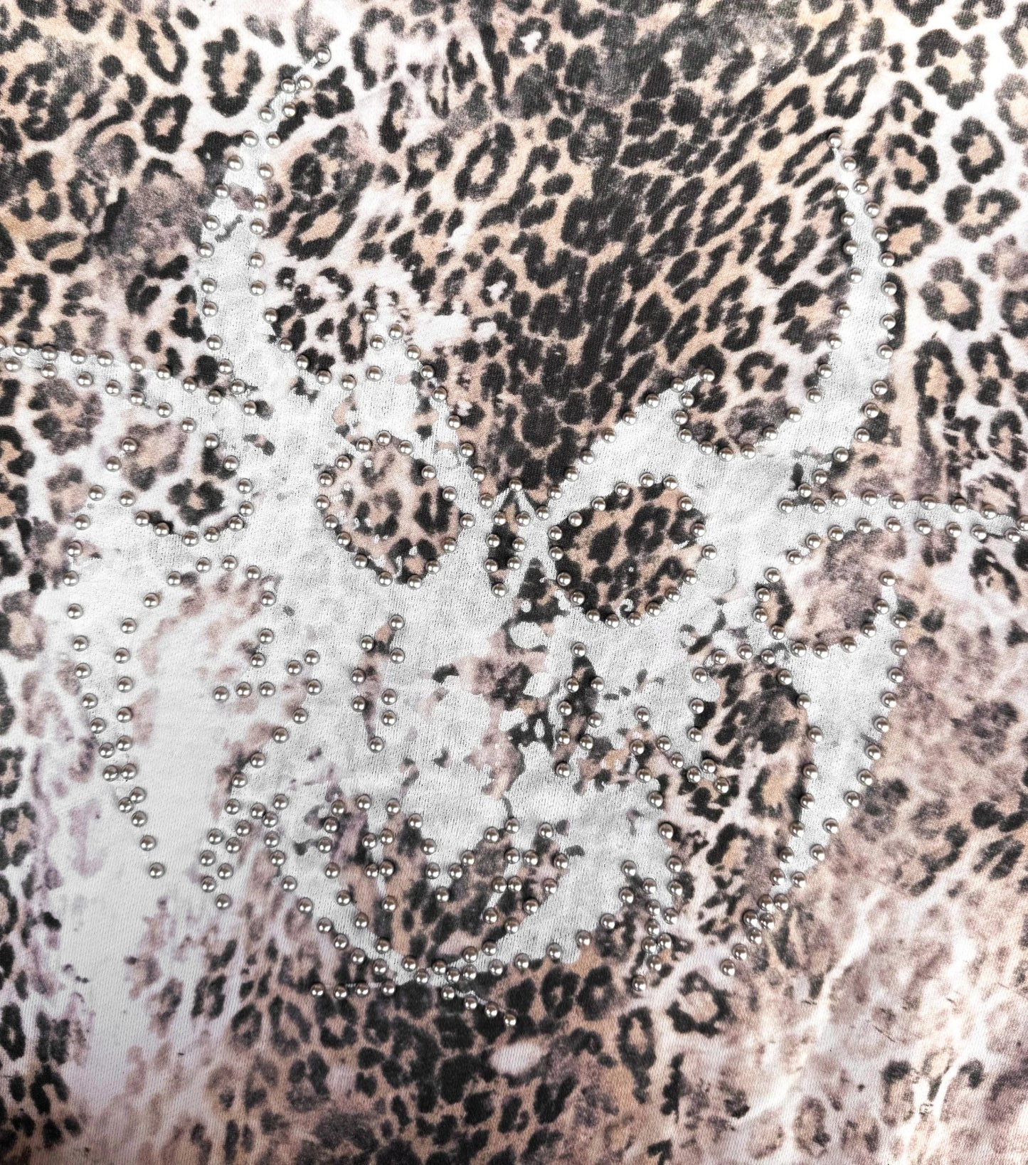 Chew Forever Leopard Studded Hoodie