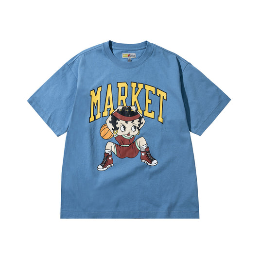 Market x Betty Boop dunking tee sky blue
