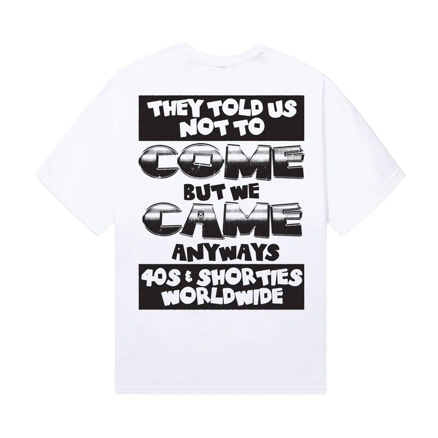 40s and Shorties charge it tee