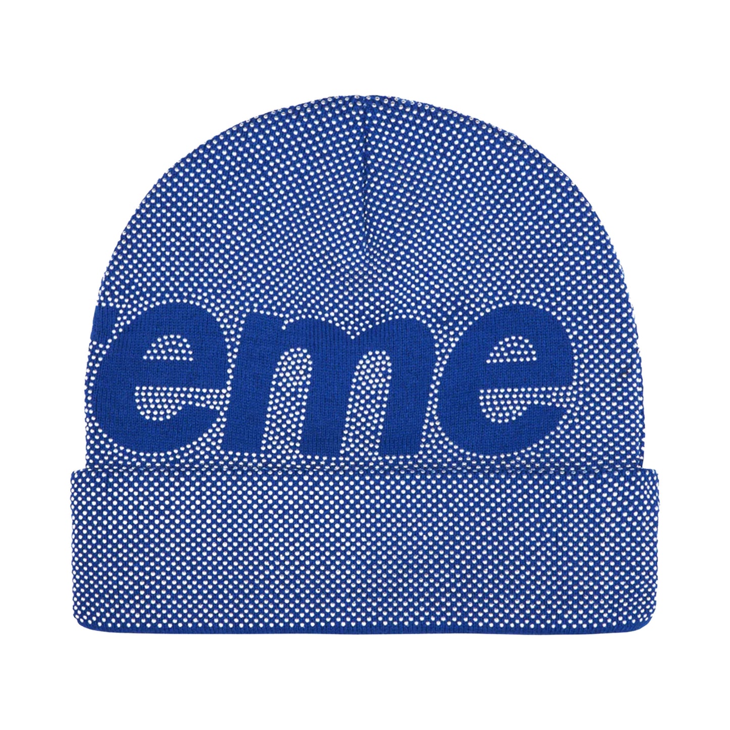 Supreme studded knockout big logo beanie royal