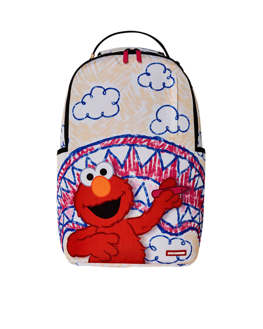 Sprayground Elmo’s world shark sketch backpack