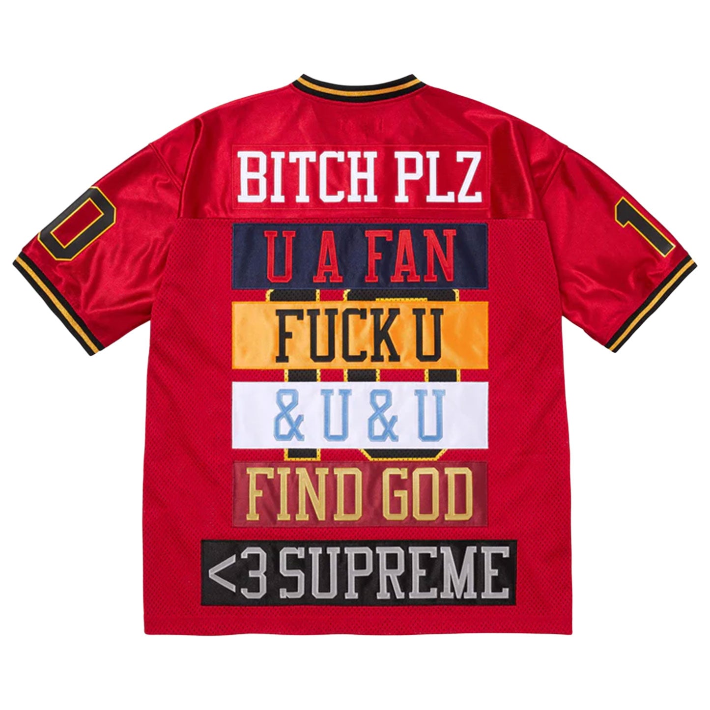 Supreme Find God Football Jersey Red