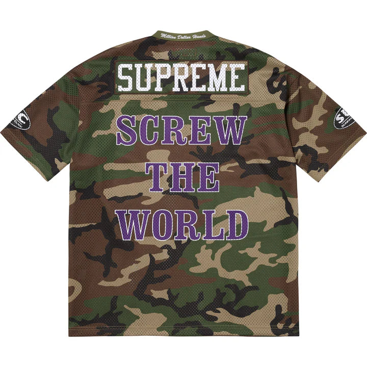 Supreme DJ Screw Football Jersey Camo