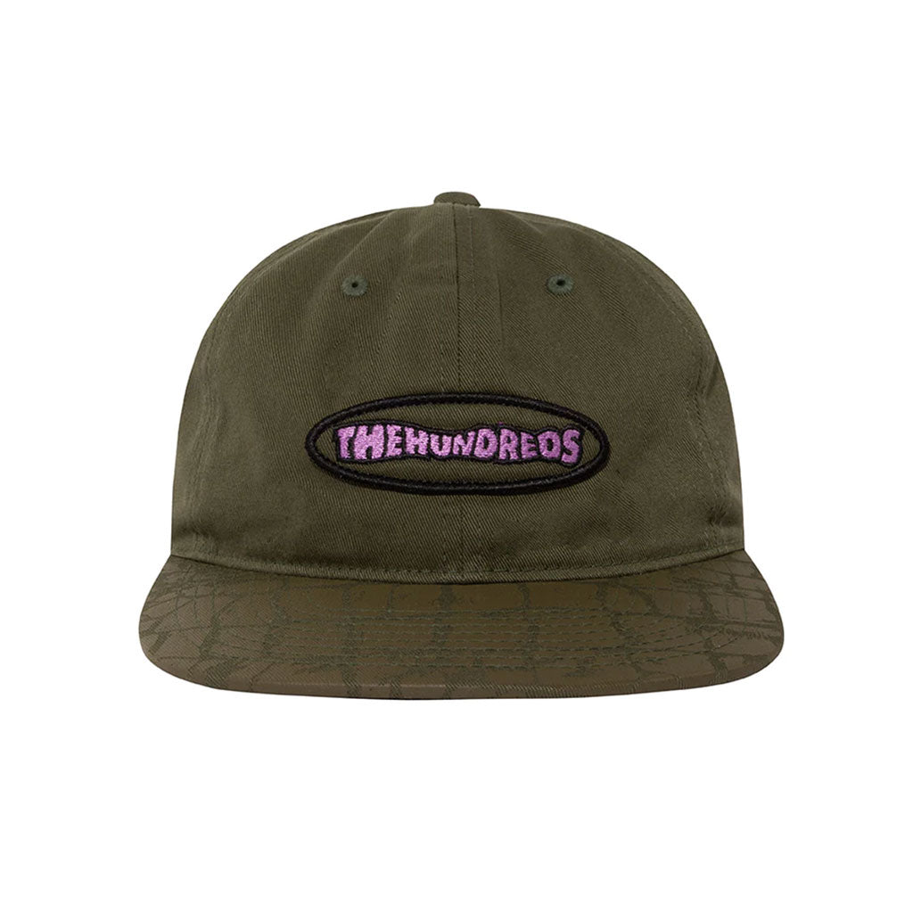 The Hundreds croc snapback forest