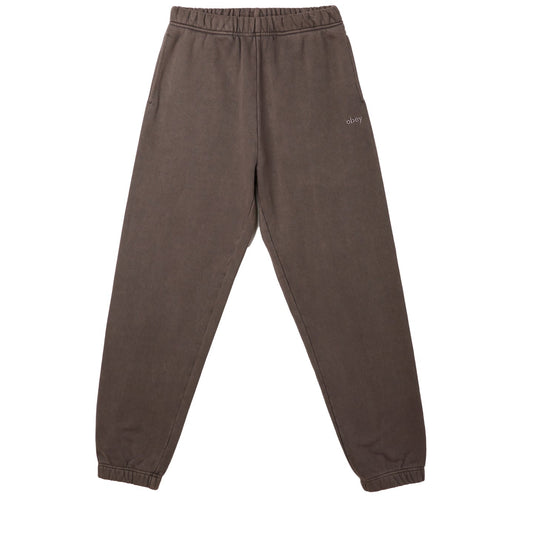 Obey lowercase pigment sweatpant java brown