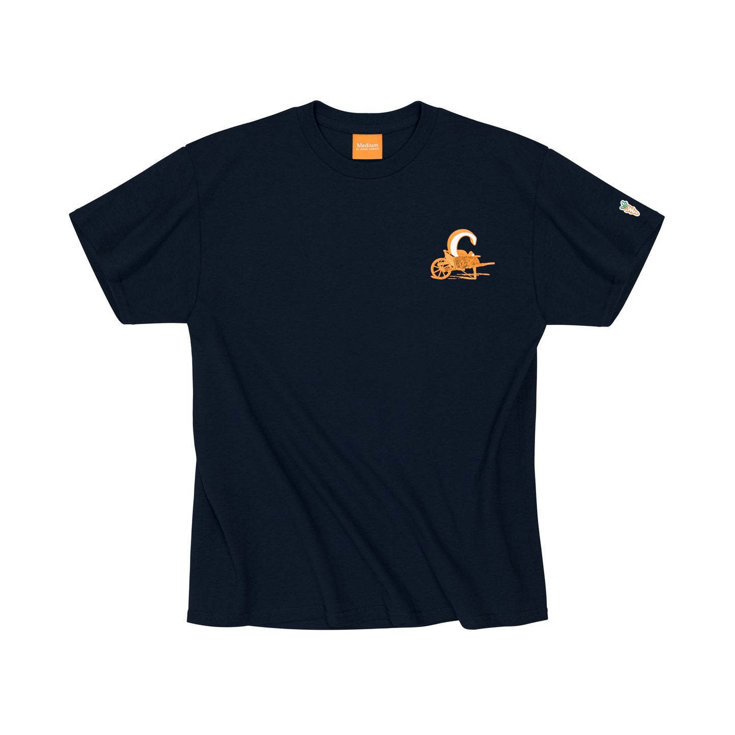 Carrots wheel barrel tee navy