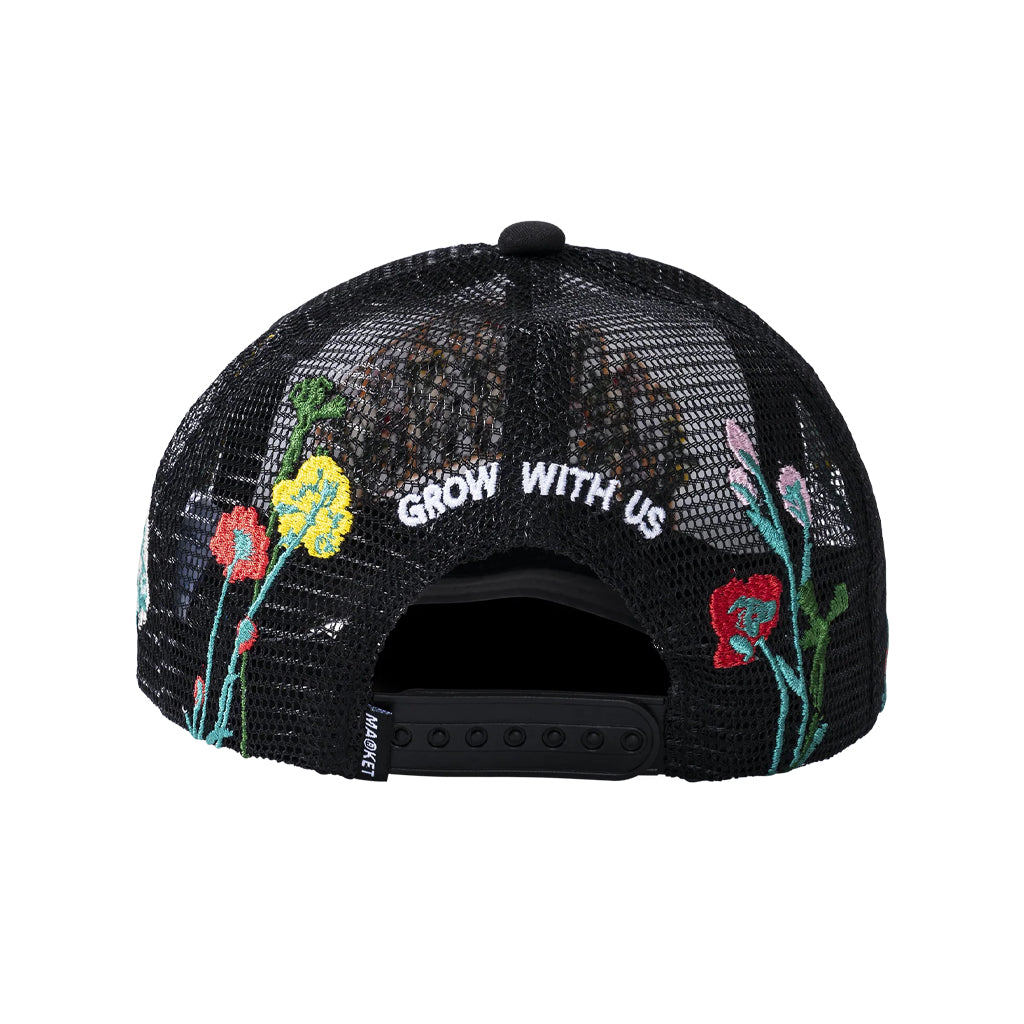 Market bouquet trucker hat