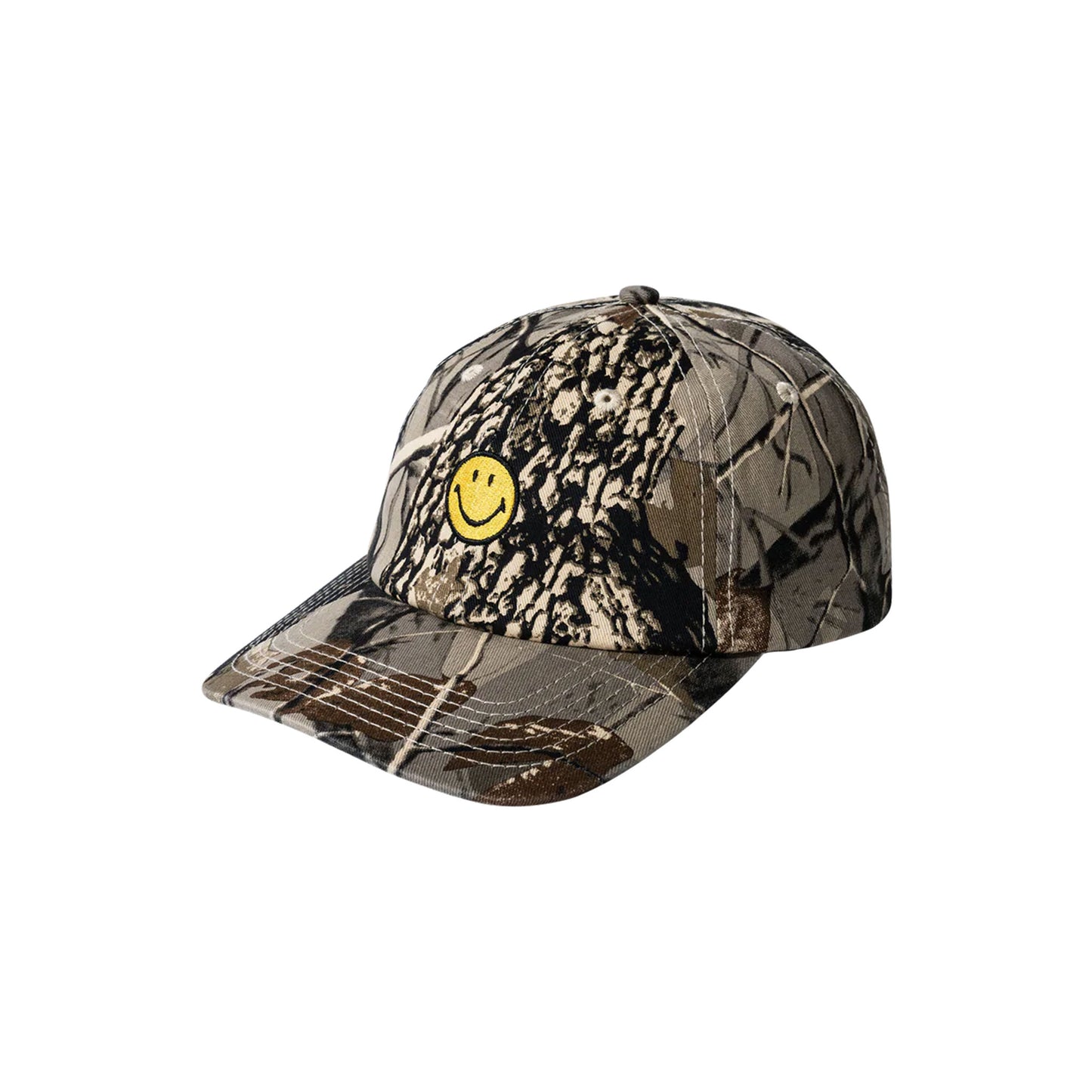 Market smiley badge 6 panel hat