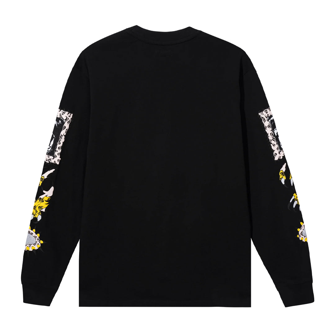 Market warped beware long sleeve tee