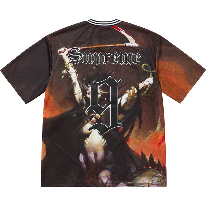 Supreme x Frank Frazetta soccer jersey