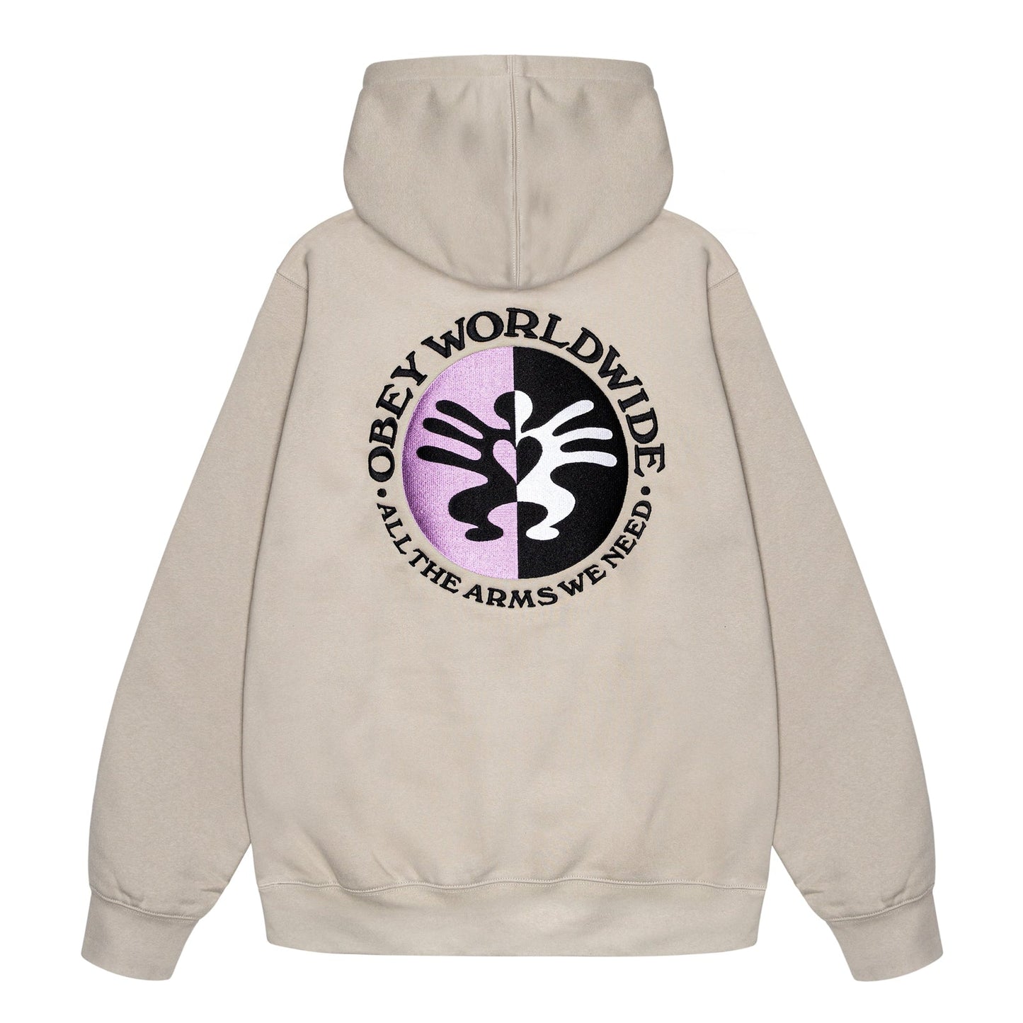 Obey all arms pullover hoodie