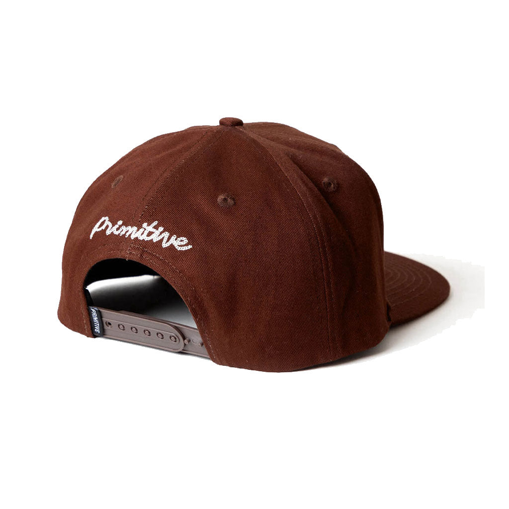 Primitive badlands snapback brown