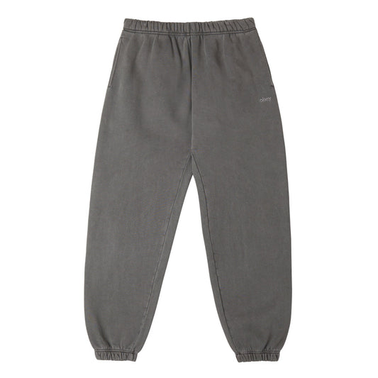 Obey lowercase pigment sweatpant digital black