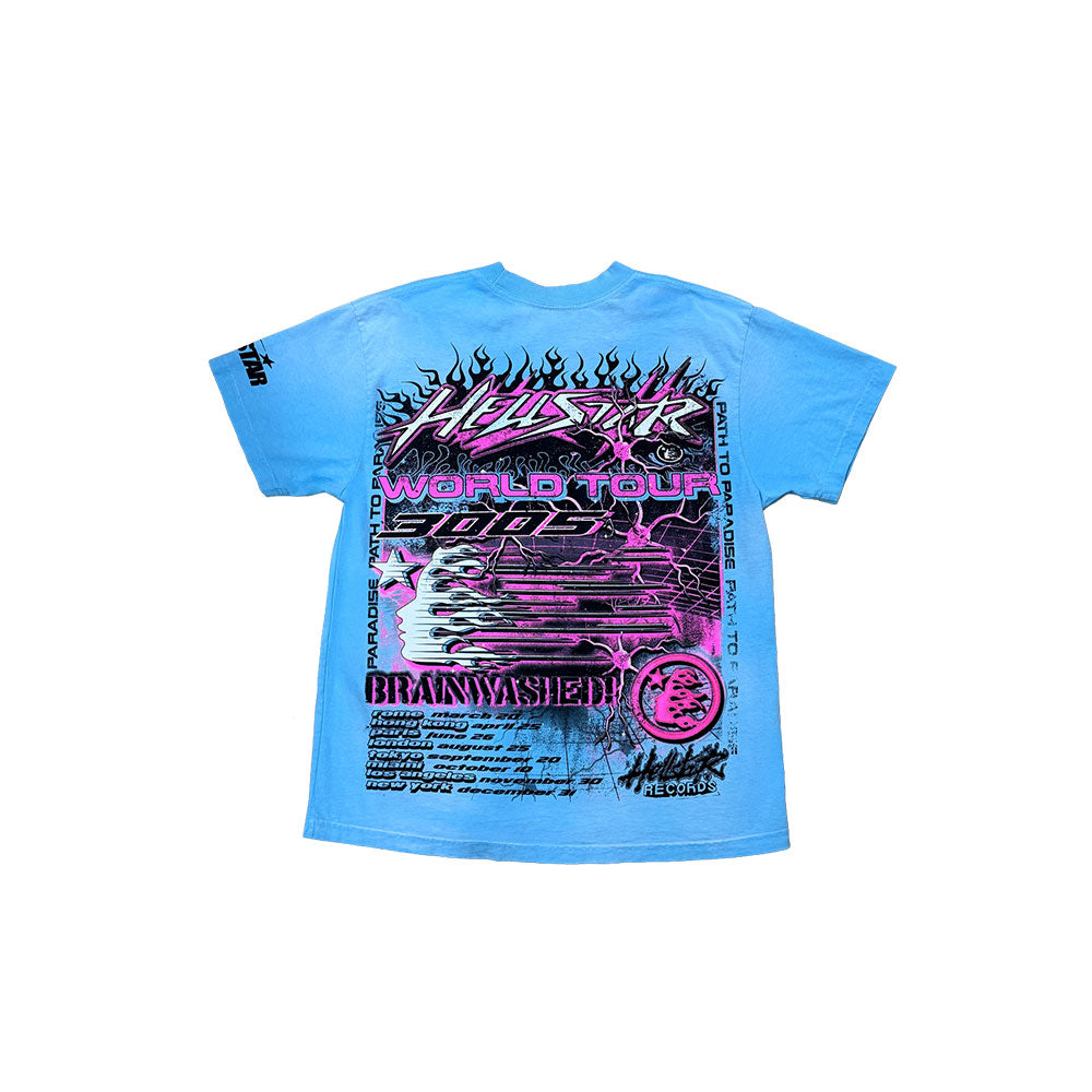 Hellstar Neuron Tour Tee Light Blue