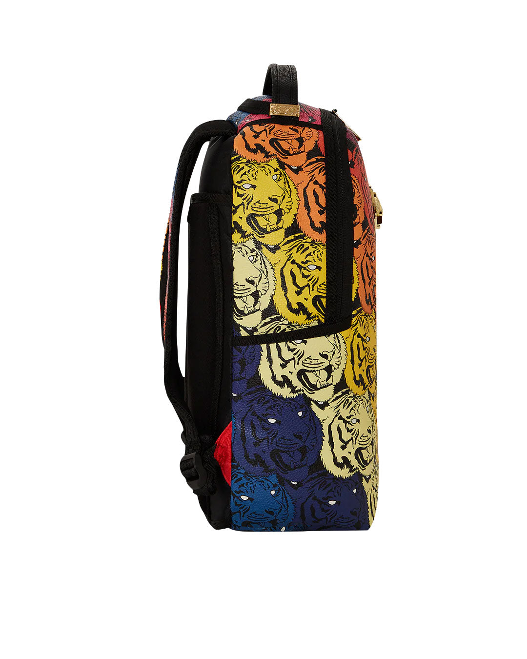 Sprayground tiger roar gold plated backpack