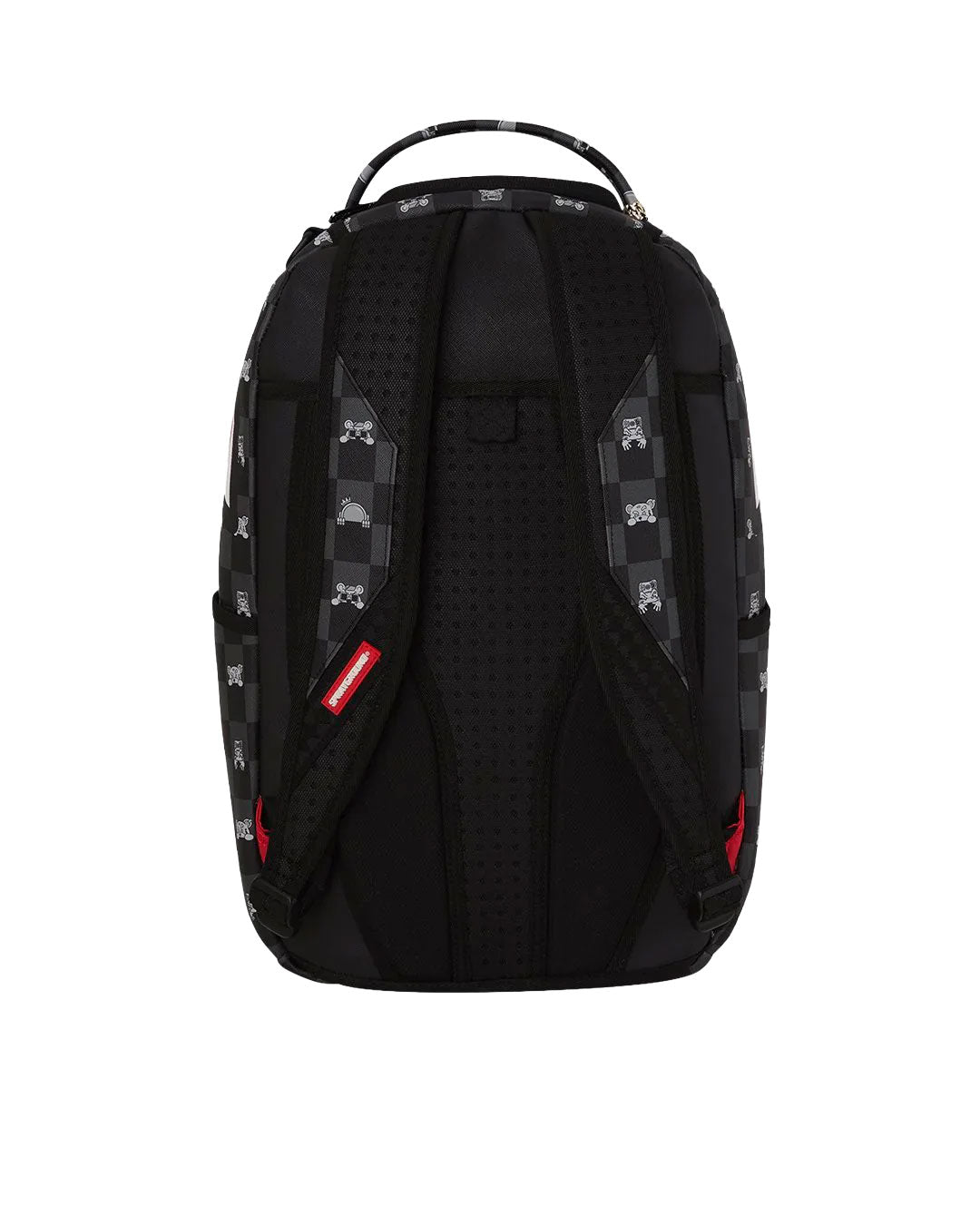Sprayground Gray Peeking Character Check Backpack