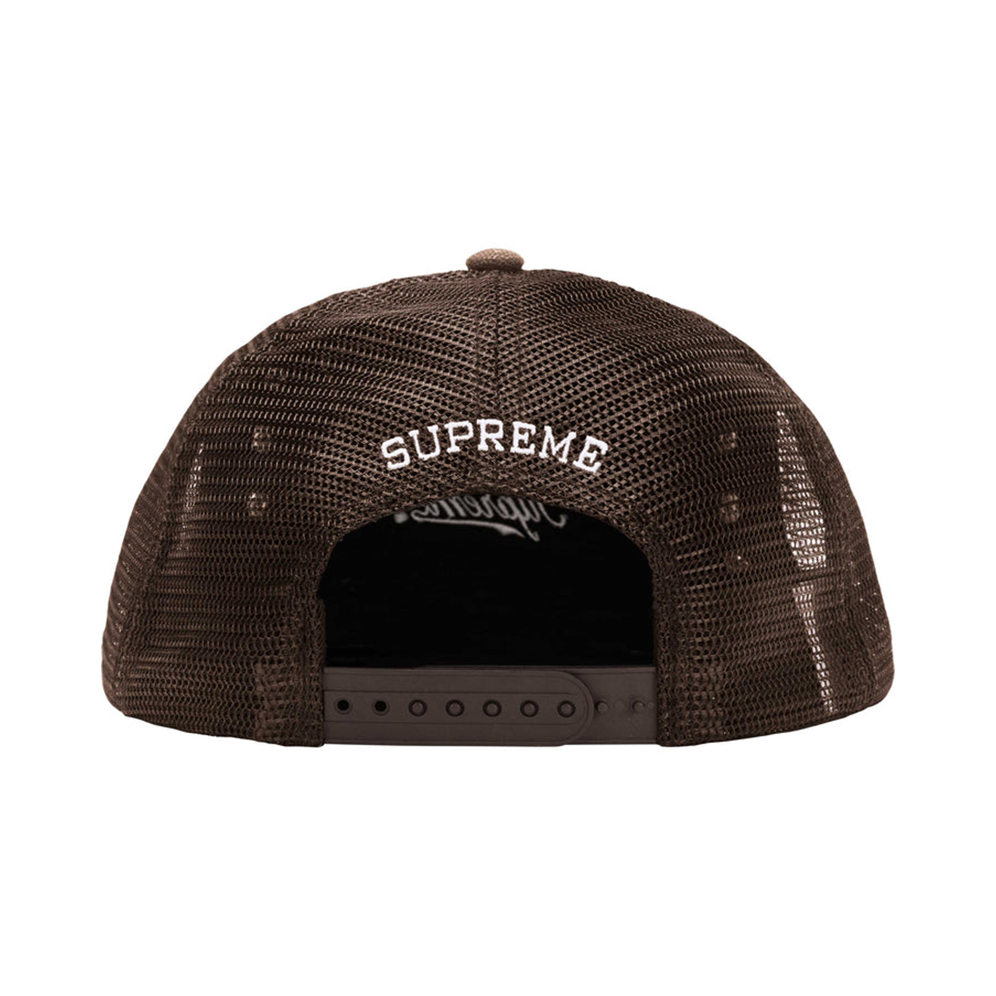 Supreme x B.B Simon studded canvas mesh back 5 panel hat
