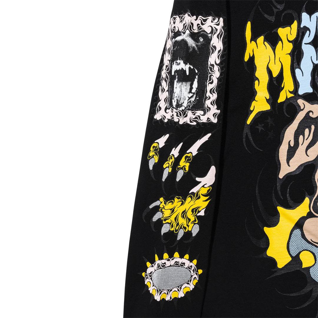 Market warped beware long sleeve tee