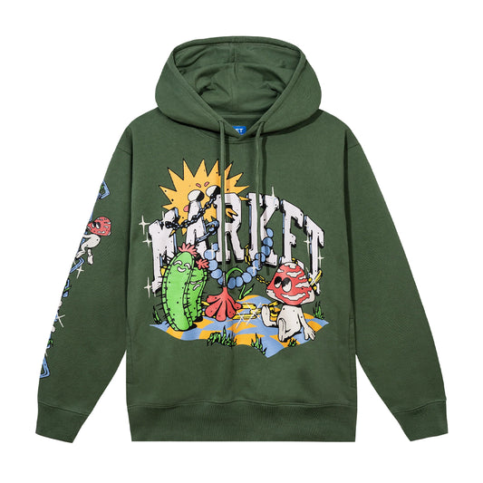 Market fantasy farm pullover hoodie
