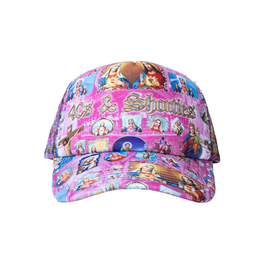40s and Shorties Holy Spirit hat pink
