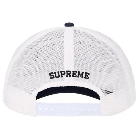 Supreme Western Embroidered Mesh Back 5 Panel Navy