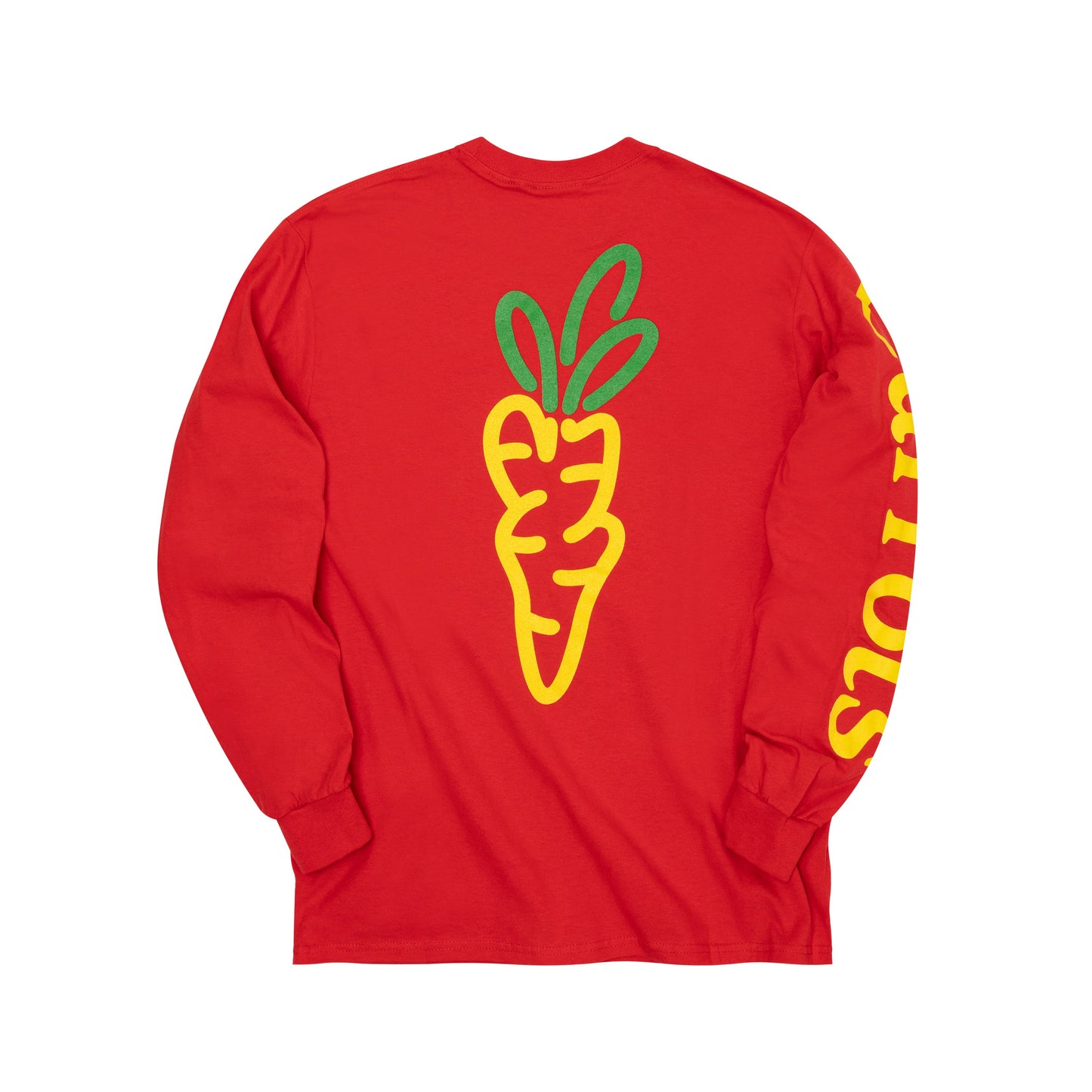 Carrots tomatoes long sleeve tee red