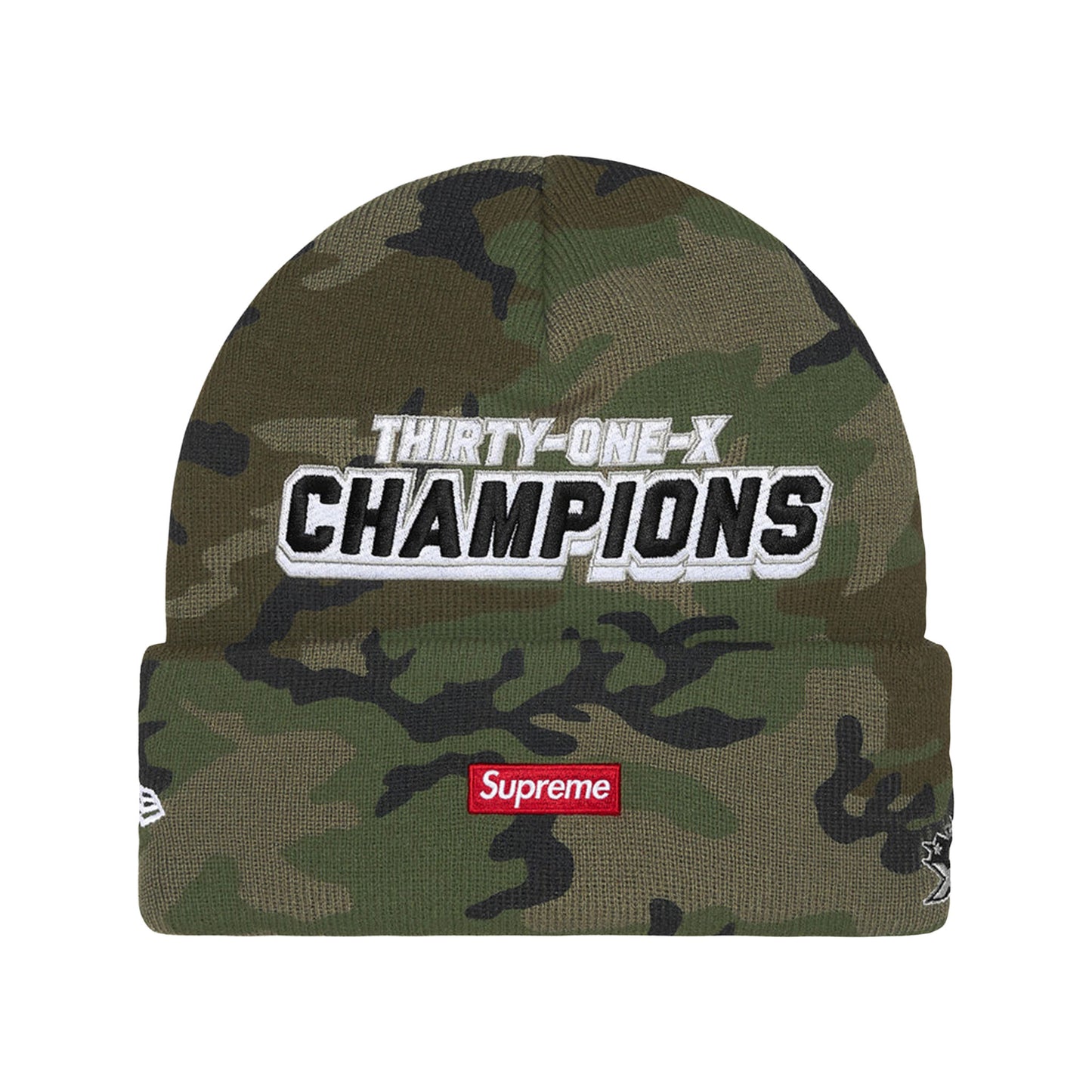 Supreme New Era Football Beanie Camo
