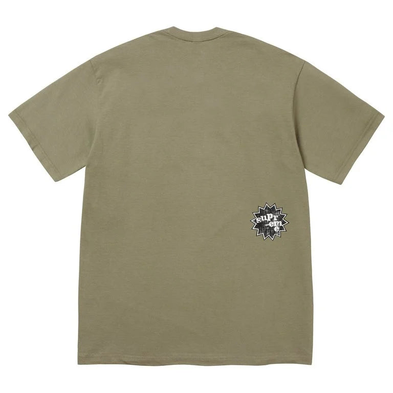 Supreme God Save Us Tee Olive