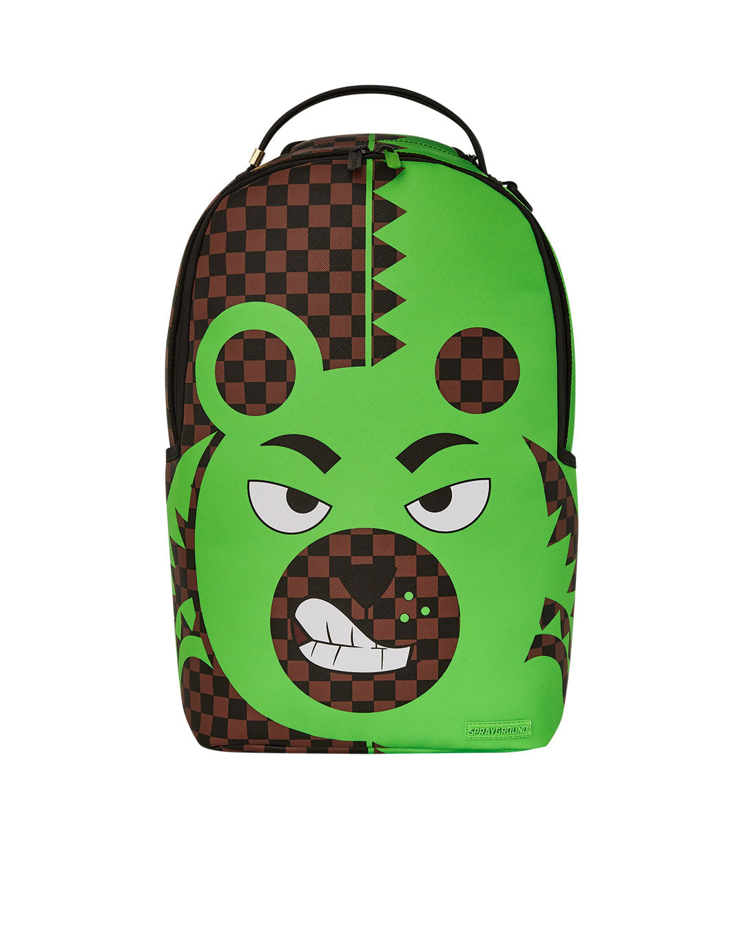 Sprayground green money bear backpack