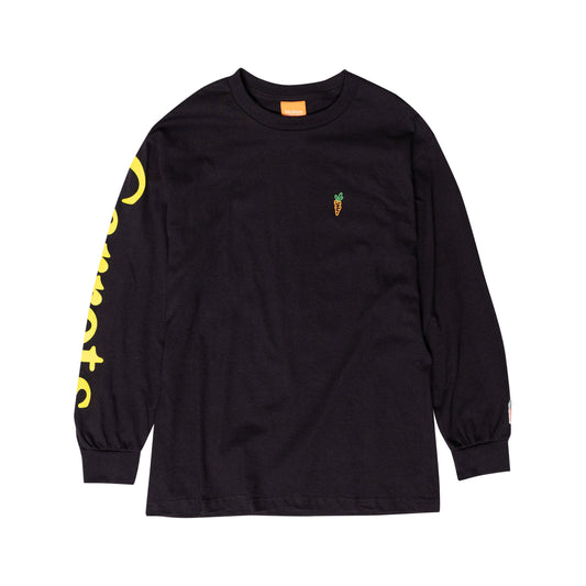 Carrots woodwork long sleeve tee black