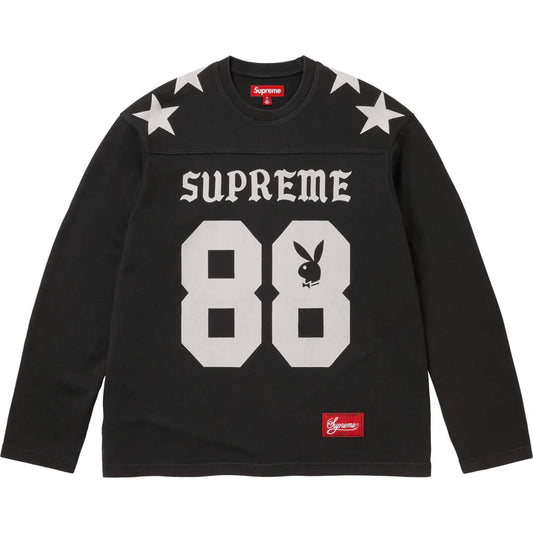 Supreme Playboy L/S Football Top Black