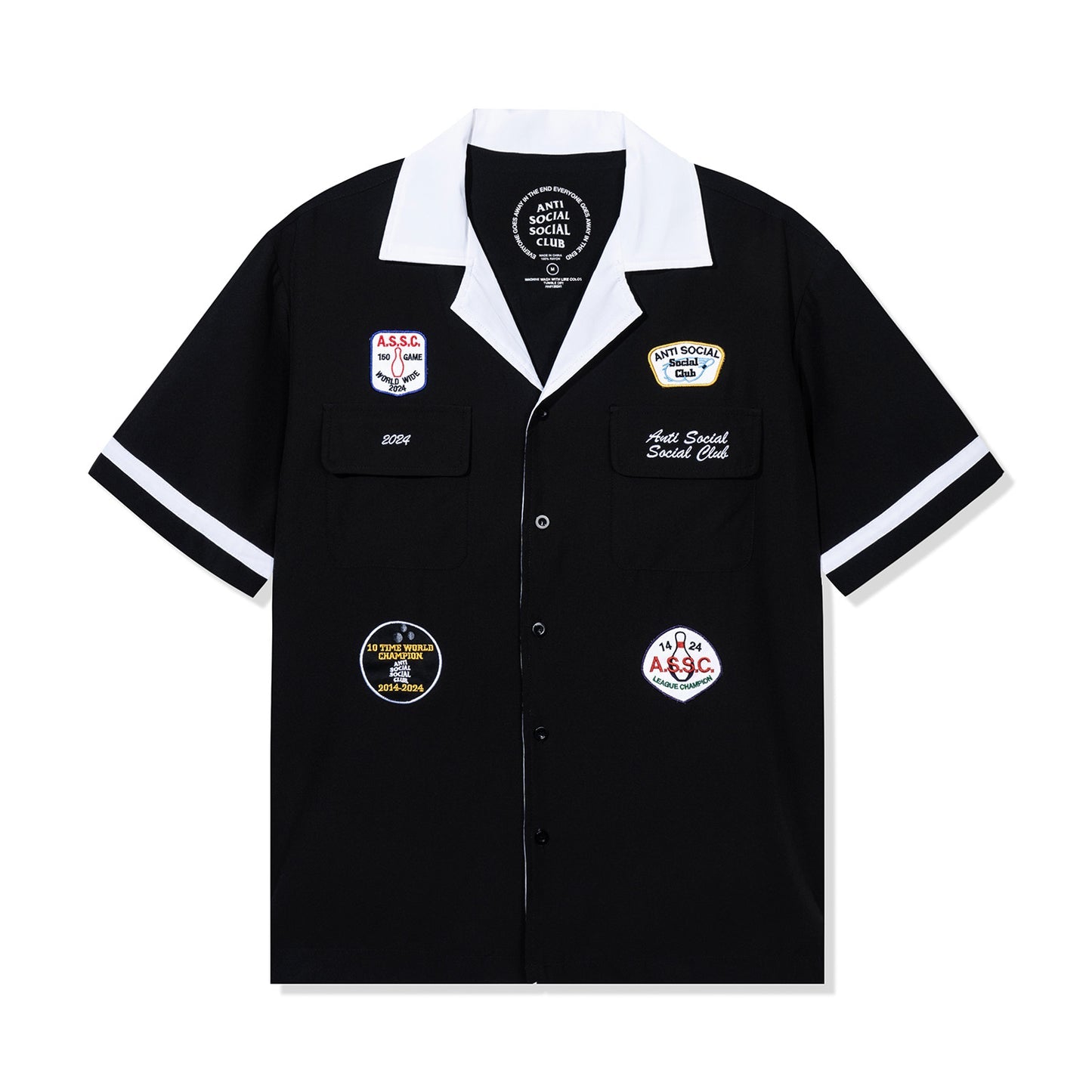 Anti Social Social Club dark corners bowling shirt