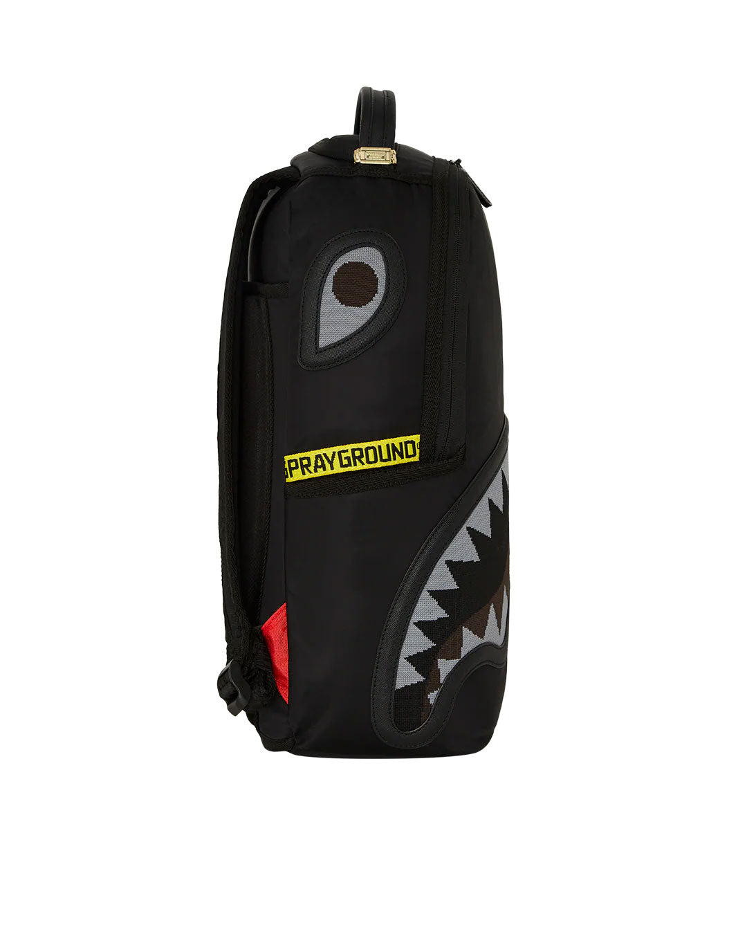 Sprayground shark central parachute satin backpack