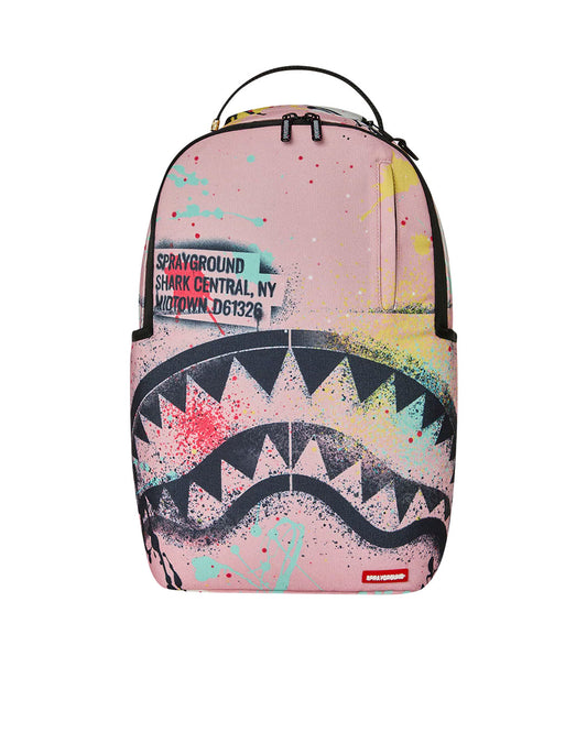 Sprayground Shark Central Stencil Lab Backpack