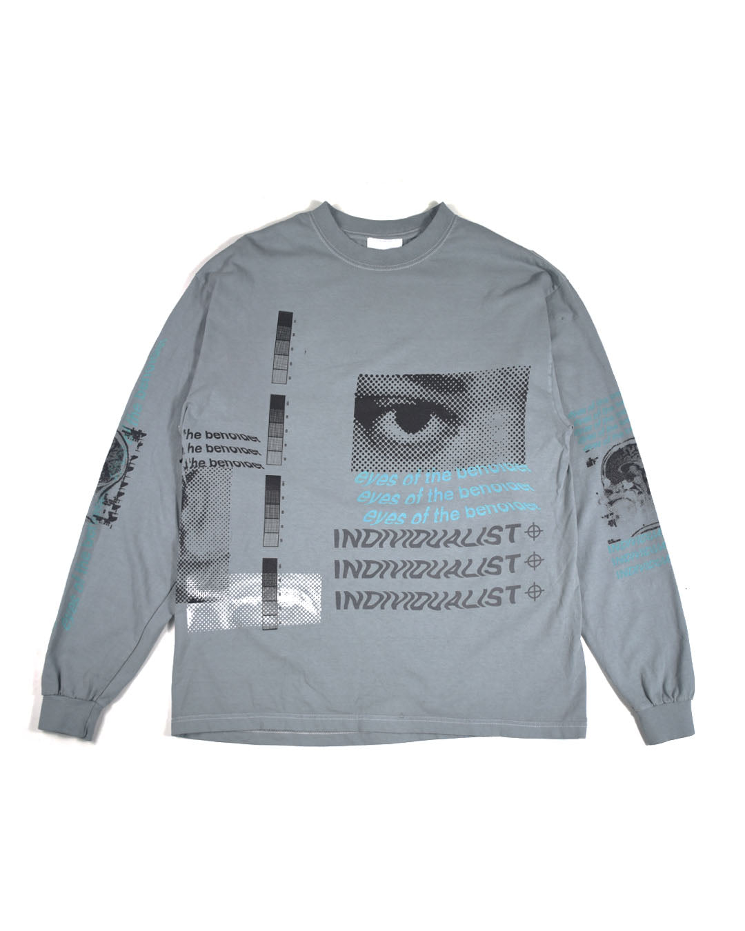 Individualist Lab random hand printed long sleeve tee