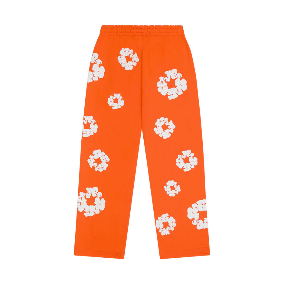 Denim tears cotton wreath baggy sweatpants orange