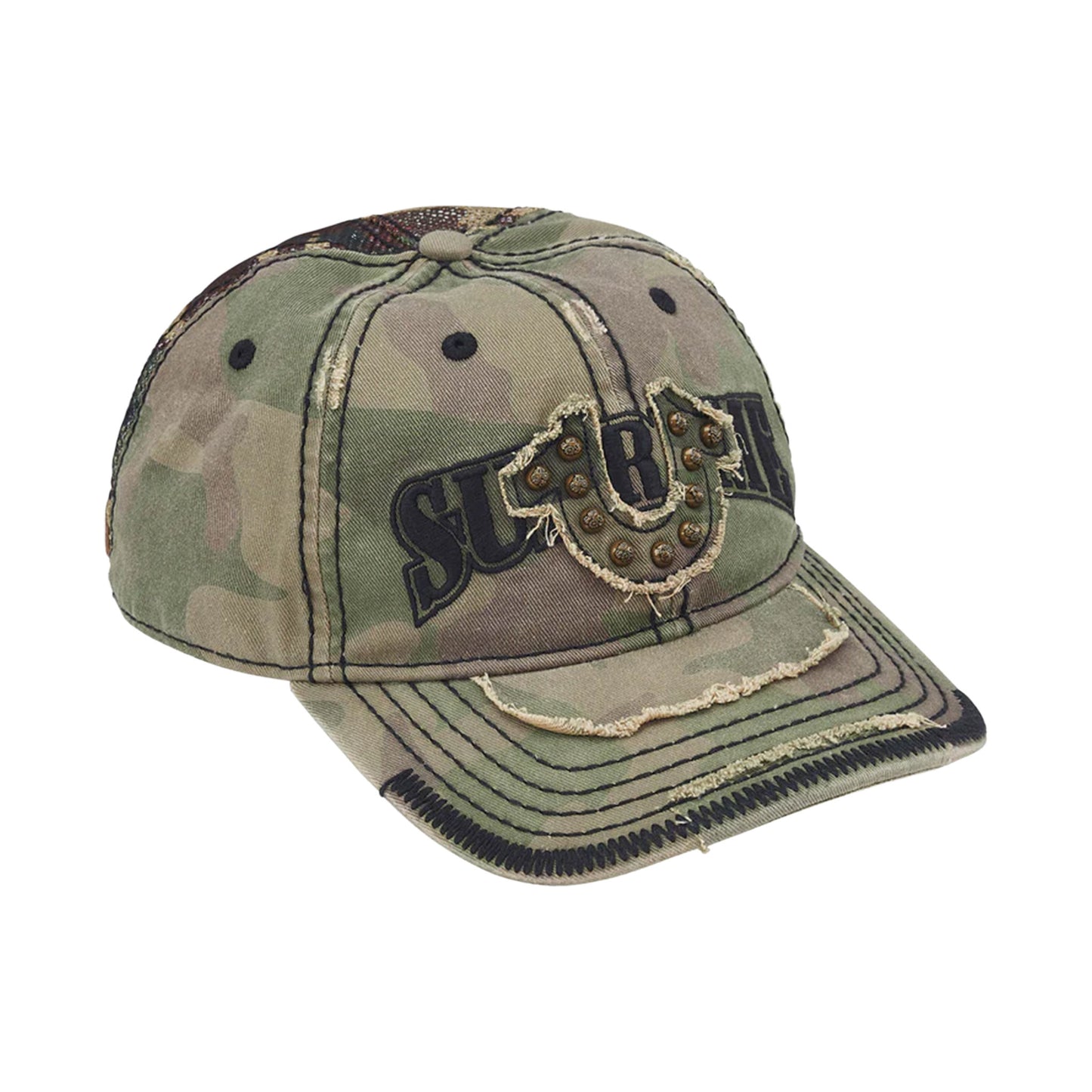 Supreme x Tru Religion mesh back 6-panel camo