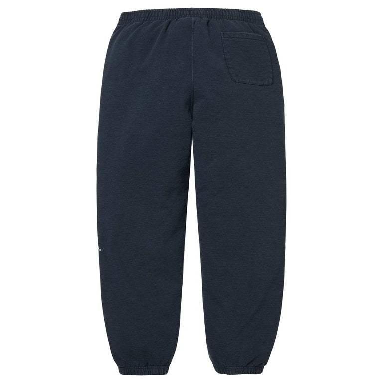 Supreme Washed Logo Sweatpants Navy