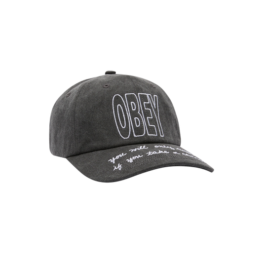 Obey chance pigment velcro back hat
