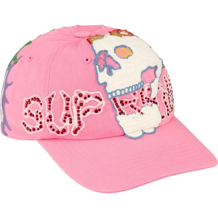 Supreme WFST 6 Panel Hat Pink