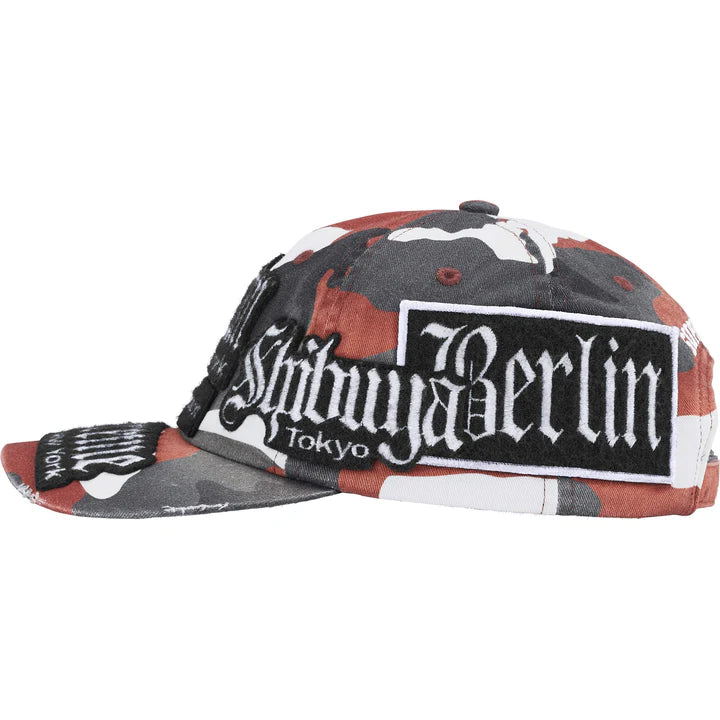 Supreme City Patches 6-Panel Hat Red Camo